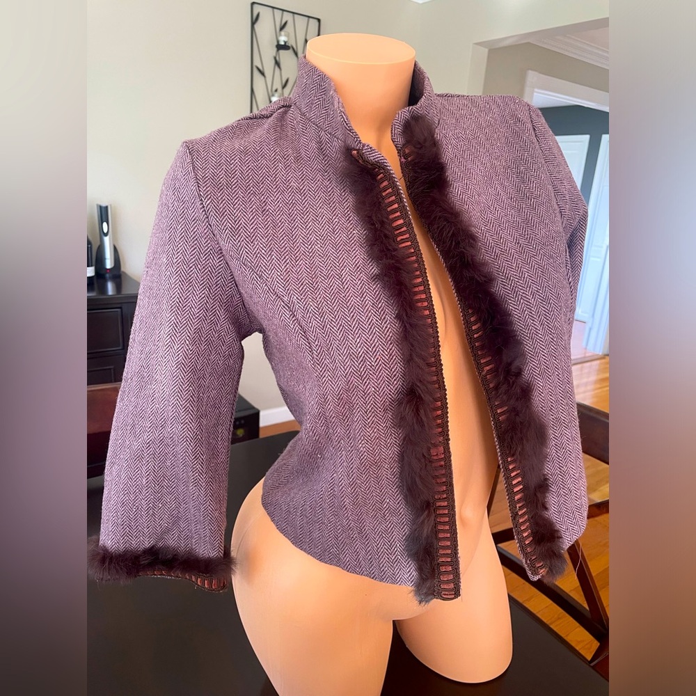 Cropped Tweed Blazer
